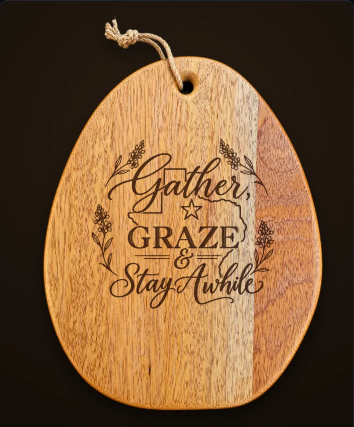 14.5 &times; 11.2 in Board with Gather, Graze and Stay Awhile